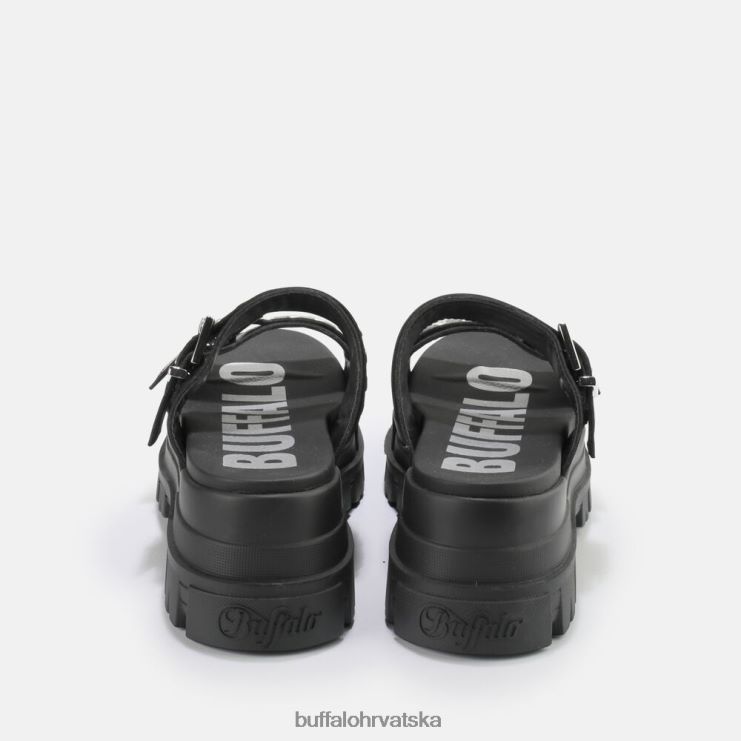 crno Buffalo aspha loop sandale s platformom veganske |slajdova TDD6T886